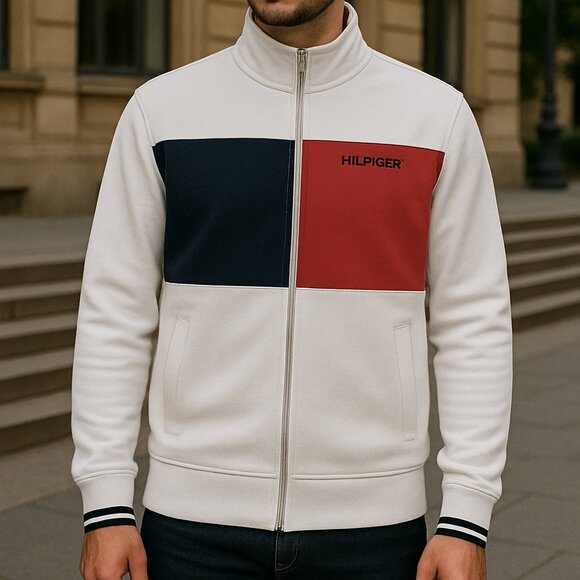 Tommy Hilfiger  Colorblock Zip-Up Track Jacket - Picture 1 of 15